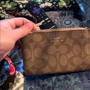 Double zippered Wristlet